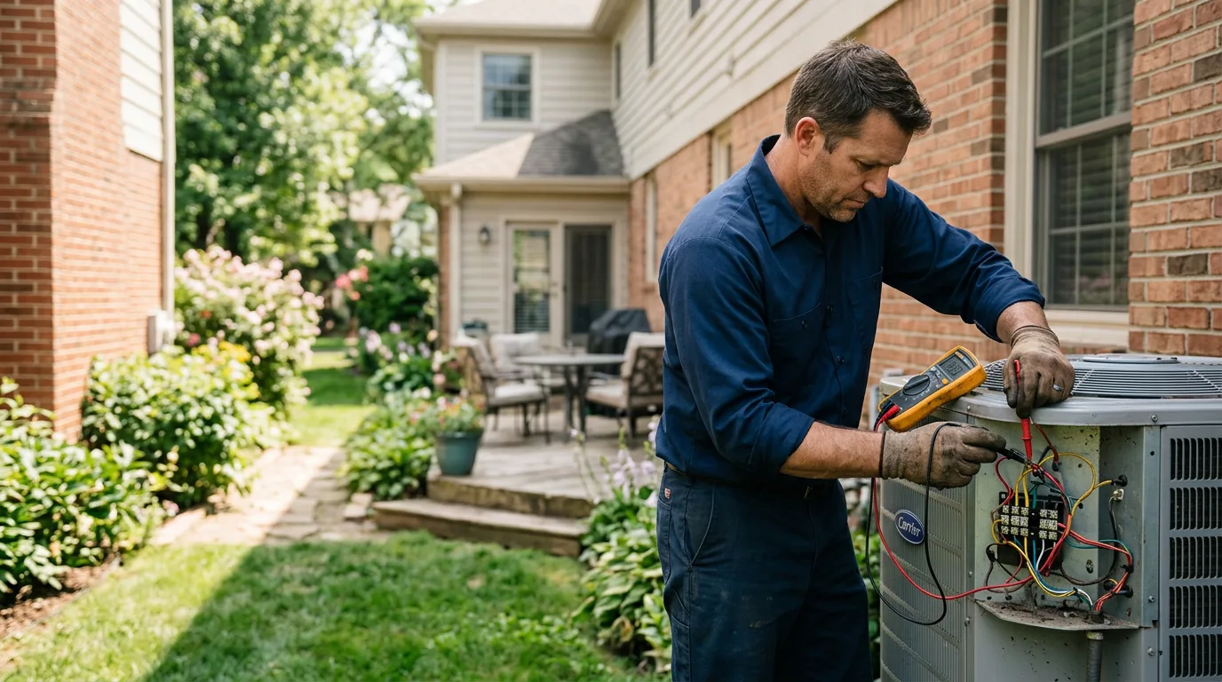 HVAC technician working near Loyal, OK